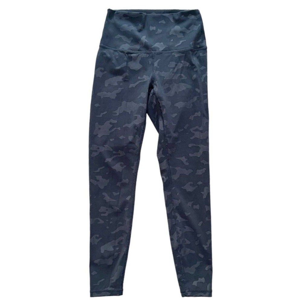 Zyia Active Black Gray Camouflage Camo Hi-Rise 7/8 Athletic Leggings Size 0